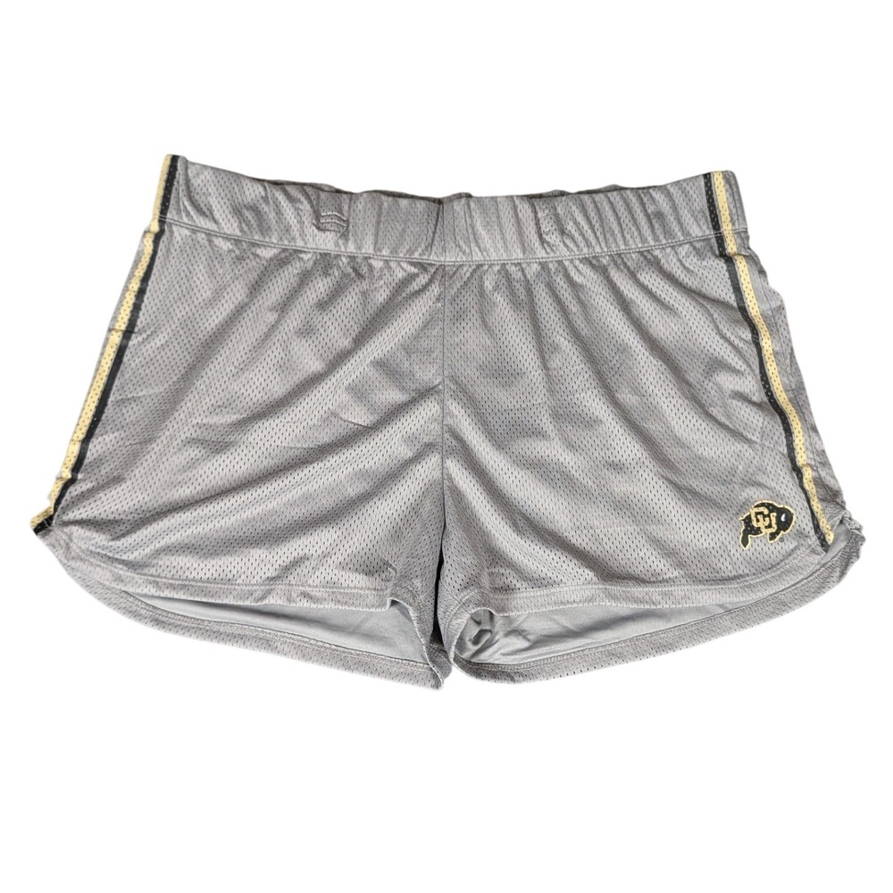 Rivalry Threads Gray Mesh Shorts CU Buffaloes Logo Athletic Lounge XL